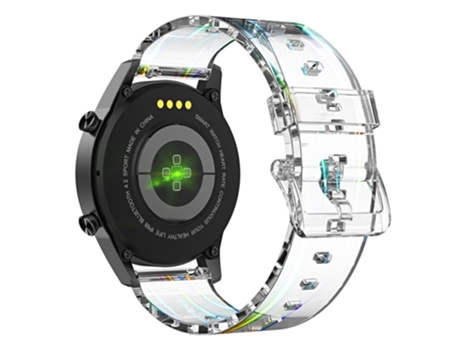 Correa TPU + PU 22mm para Suunto 9 Peak/Samsung Galaxy Watch3 45mm - translúcido
