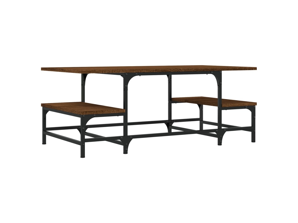 Maison Exclusive - Mesa De Centro Madera Contrachapada Roble Marrón 100x50,5x40 Cm