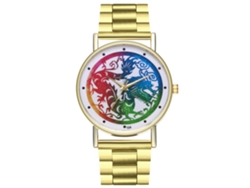 Reloj De Pulsera Quartz Unisex Zhoulianfa Con Correa De Acero Moda Dragón