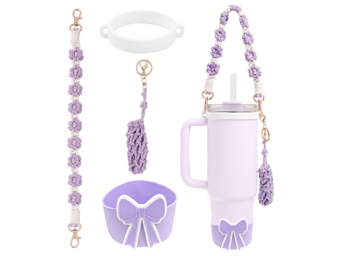 Juego de 4 accesorios para tazas EIFSON con mini bolsa de almacenamiento para Stanley y Owala (05)