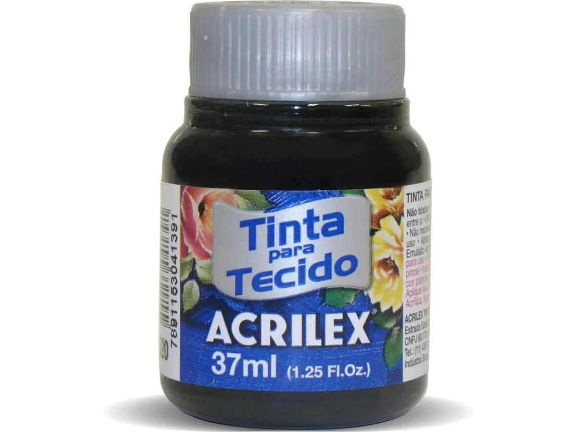 Tinta de Tela Mate Acrilex Negro (04140/520 37ml)