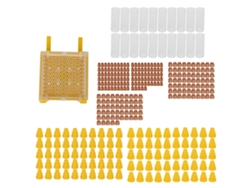 Kit de cría de abejas reinas con cubierta protectora, accesorios completos para apicultores.