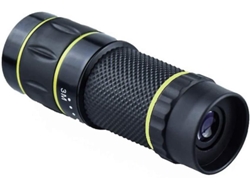 Telescopio de bolsillo mini HD 10x22 para caza, color negro Yizhood