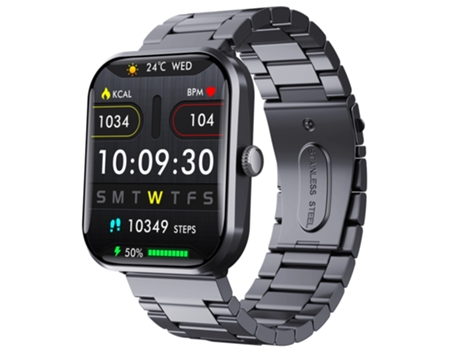 Smartwatch para Mujer F96, Rastreador de Fitness de 1,90 pulgadas, Puede Contestar/Hacer Llamadas, IP68 a Prueba de Agua/Rastreador de Frecuencia C...