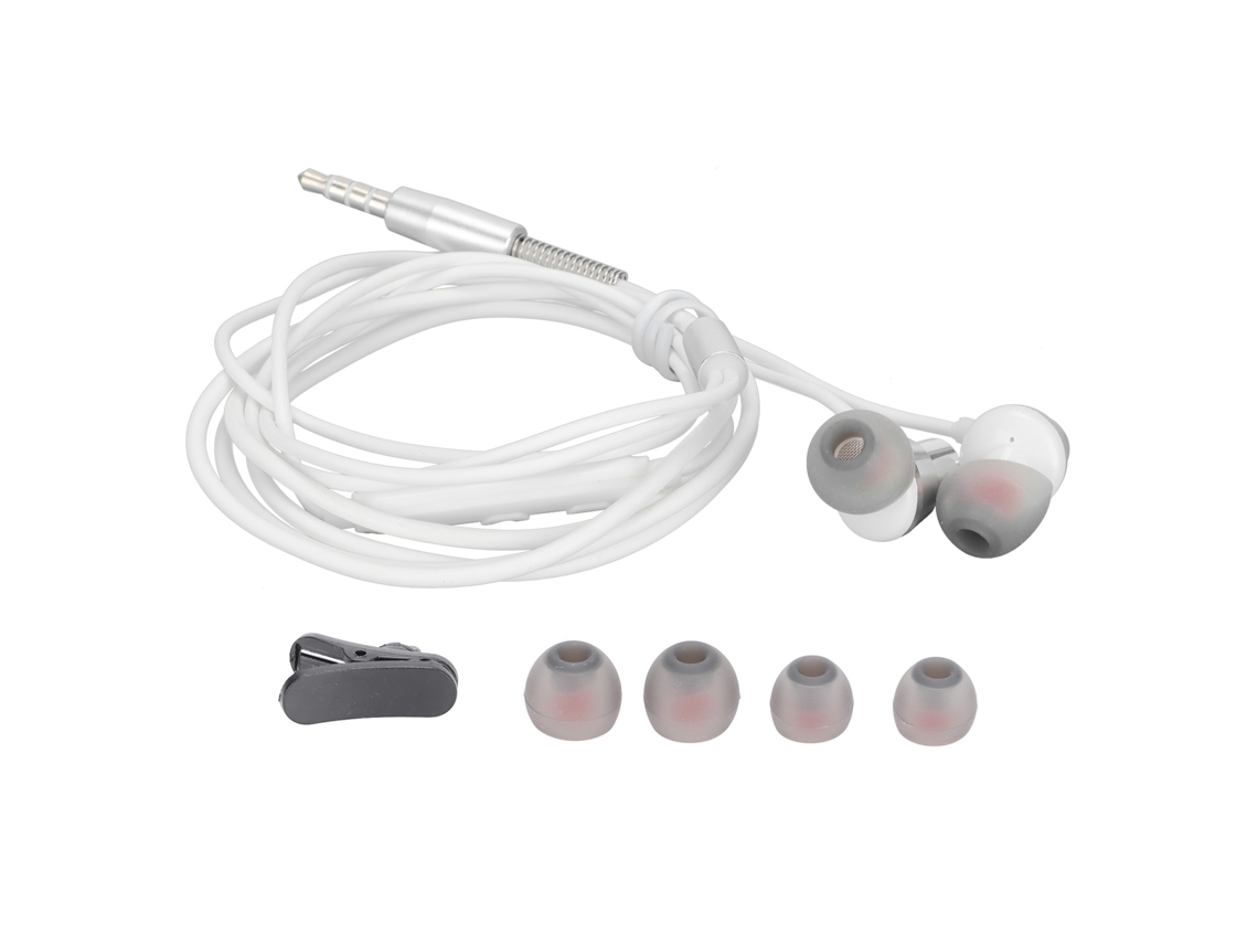 Auriculares intrauditivos con cable LAXISCREED MS21 con micrófono, control de volumen y aislamiento de ruido de 3,5 mm.