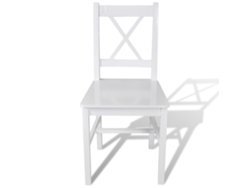 Maison Exclusive - Sillas De Comedor 6 Unidades Madera De Pino Blanco