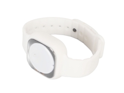 Pulsera de reloj ultrasónico, recargable por USB, resistente al agua, blanca