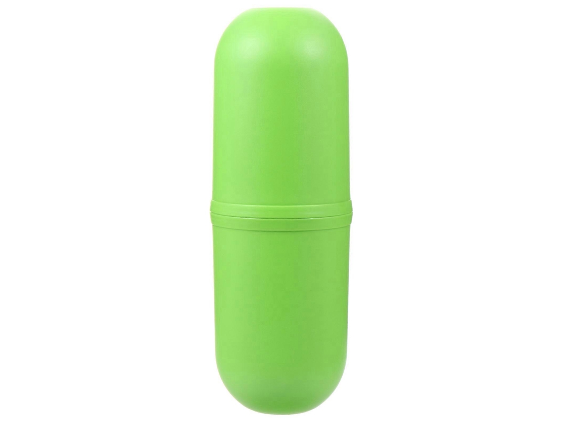 Taza para cepillos de dientes, cepillos de dientes y pasta de dientes, verde, 20 x 8 cm, portátil, 1 juego Rosewell