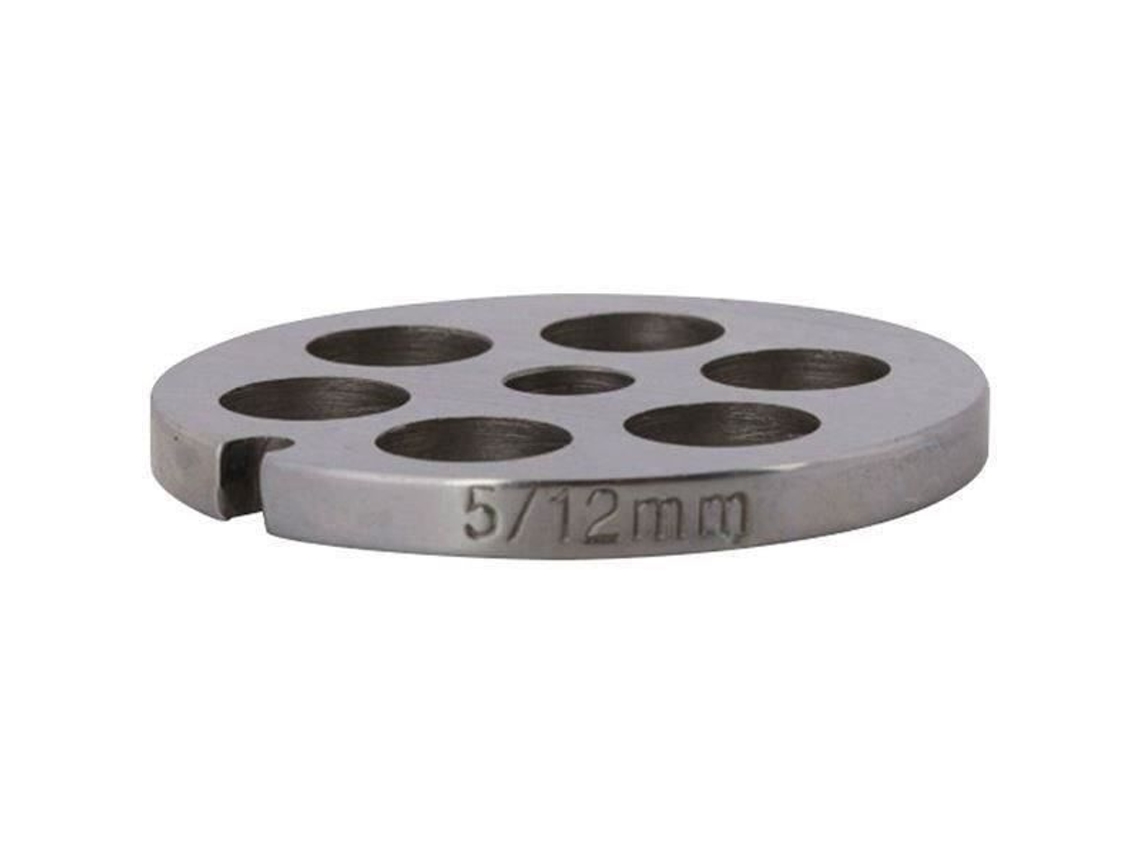 Disco para picadora eléctrica n.º 5 de 12 mm de acero reforzado con reber tipo C55