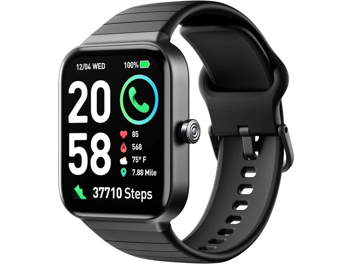 Reloj inteligente Yizhood IDW15 con monitor de actividad física, color negro