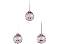 Juego de 3 prismas de cristal para captar la luz solar en ventanas, jardines, lámparas de araña, coches, hogares y bodas - 40 mm