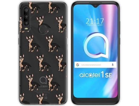 Carcasa Alcatel 1SE 2020 TUMUNDOSMARTPHONE Dibujos Transparente Perros 11 Multicolor