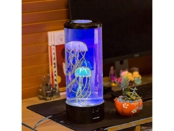 Lámpara de noche USB con forma de medusa, lámpara de lava, lámpara de mesilla, lámpara de noche infantil Rosewell XT