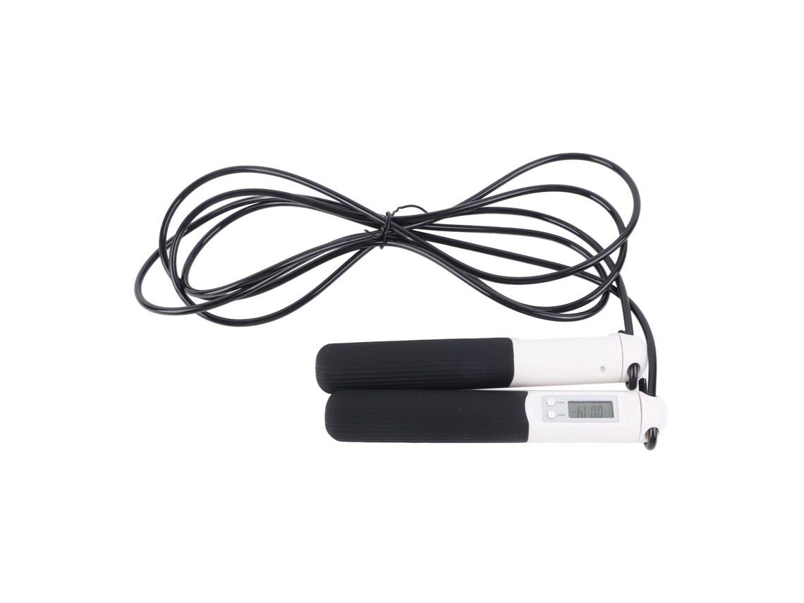 Cuerda De Salto Negra Gruesa Contable Universal Para Entrenamiento Quemar Grasa Perder Peso Rápido