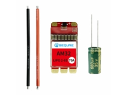 ESC sin escobillas Sequre 2670 de 2,6 s con potencia de polímero de litio de 70 A, firmware AM32, compatible con frecuencia PWM de 128 kHz, adecuado para drones de carreras FPV M
