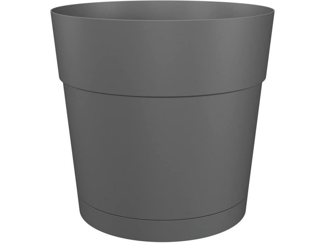 Jarra de flores e redondos redondos - plástico - tanque de água - diâmetro 40 cm - antracite - artevasi