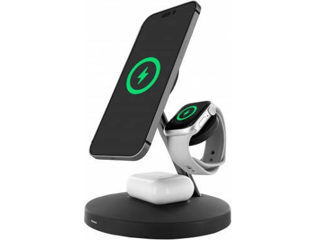 Carregador MUVIT FOR CHANGE 3 em 1 com Suporte Magsafe + iWatch/Airpod