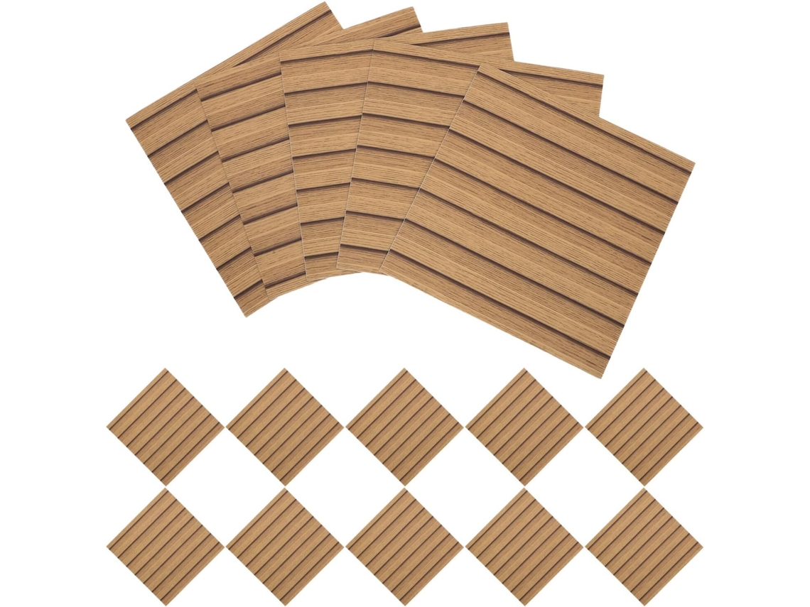 30 Paneles Decorativos De Madera Para Pared De 30x30 Cm, Autoadhesivos, Impermeables, Piezas Para