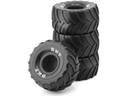 4 Piezas De Neumáticos De 100 Mm 1/10, Llanta Hexagonal De 12 Pulgadas Para Coche Rc Mini 1/18 (reemplazo Y Mejora)