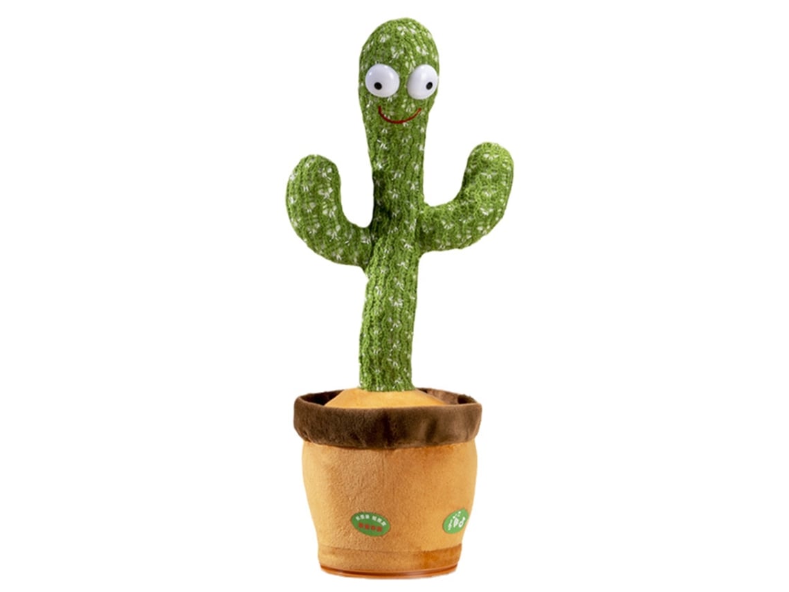 2026-muñeco De Cactus Bailarín Hablando Con Cable De Carga Usb Para Oficina Decoración Juguete Electrónico Cactus Cantante