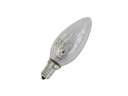 Bombilla incandescente de vela transparente de 60 W, E14, solo para uso industrial, Edm