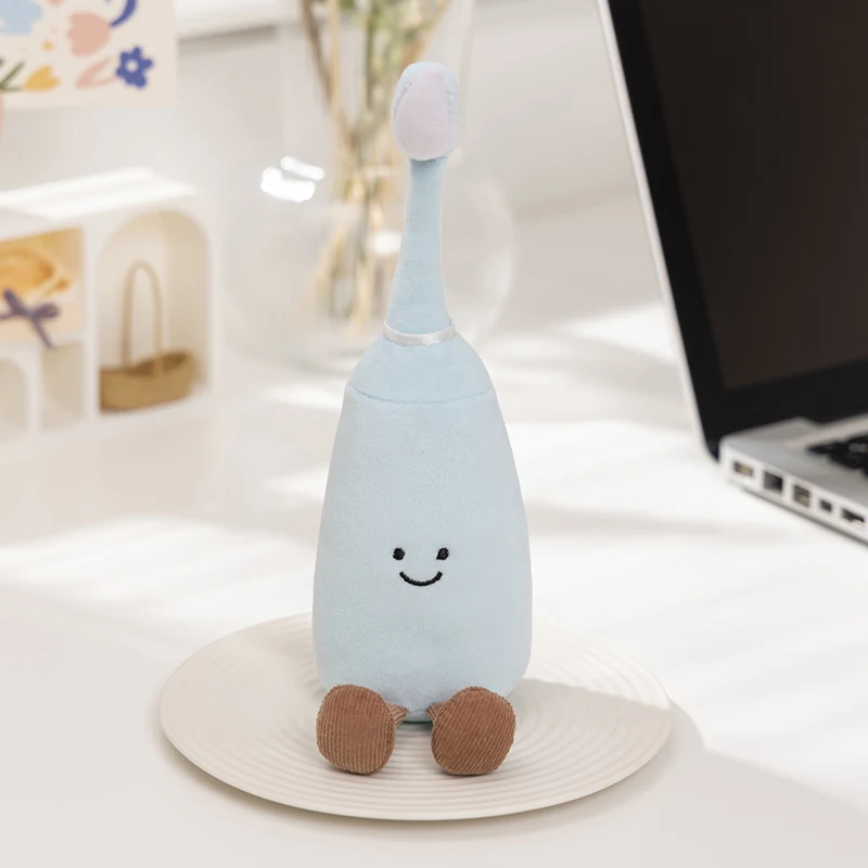 (cepillo De Dientes De 21 Cm) Lindo Modelo De Juguete De Peluche Dental, Suave Y Tierno.