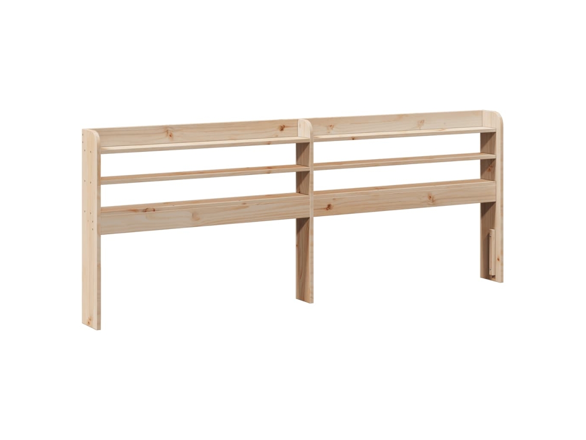 Maison Exclusive - Cabecero De Cama Con Estantes Madera Maciza De Pino 200 Cm