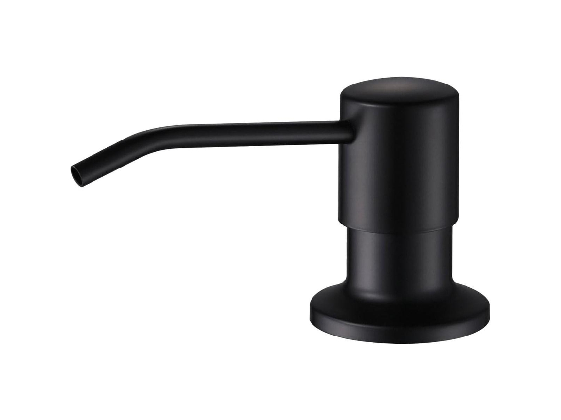 Dispensador De Sabonete De Peça Única, Em Aço Inoxidável, Com Rotação De 360° E Bico Curvo Recarregável.