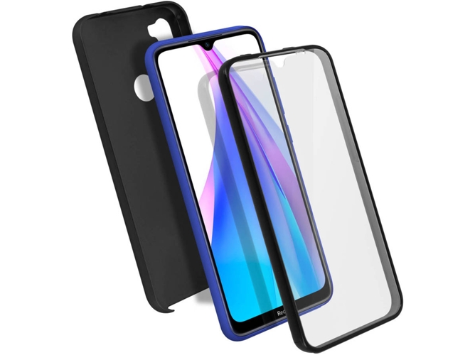 Carcasa 360º Xiaomi Redmi Note 8T AVIZAR TPGLASS-BK-N8T Negro
