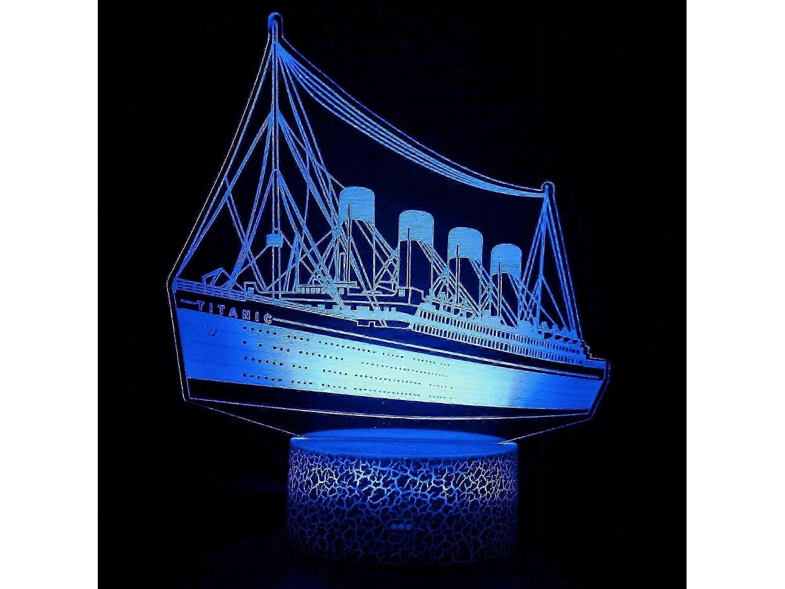 Luz nocturna 3D del Titanic para niños Rosewell