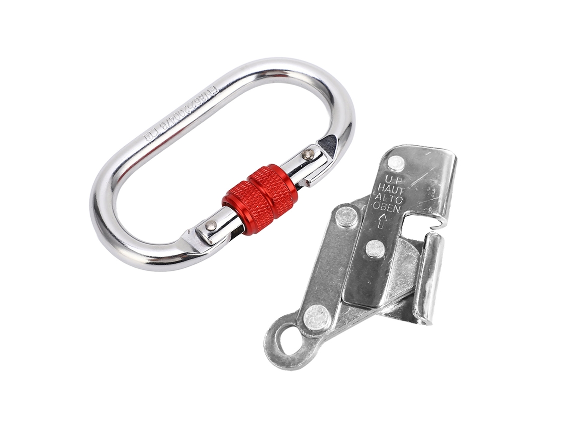 Mali carabiner de Escalada Pesado com Trava Automática para Operações em Altura Montanhismo Exploração de Cavernas