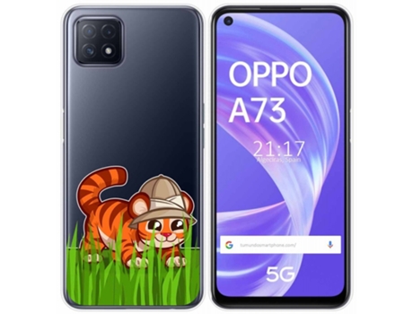 Carcasa Oppo A73 5G TUMUNDOSMARTPHONE Dibujos Transparente Multicolor