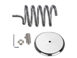 Soporte Estable Para Secador De Pelo De Acero Inoxidable Y Acrílico Para Salón Y Hogar De Escritorio