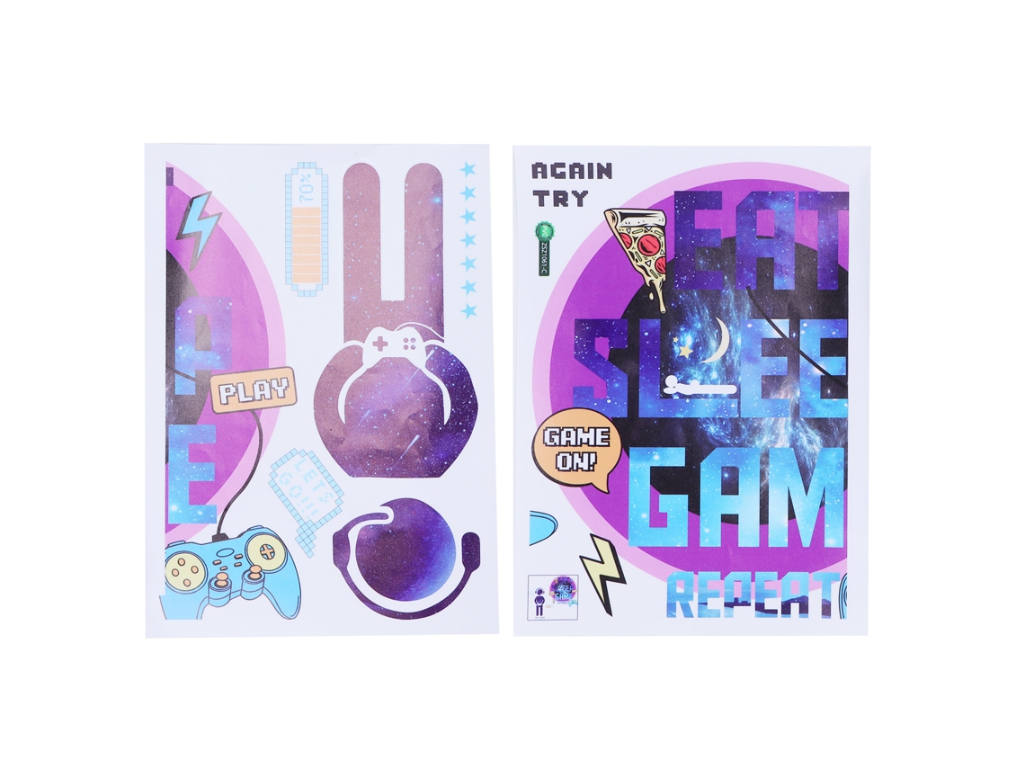 Baok-stickers De Parede De Pvc Remováveis Seadivos Para Jogos Decoração Interior Quarto Sala de Jogos
