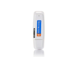 Grabadora de voz digital Mini grabadora de voz USB Disco U Disco flash profesionalblanco YEMAESRE