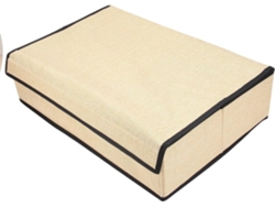 Organizadora Interior Beige Resistente Fácil Limpiar 16 Compartimentos Cajón Caja Ropa Tela Tapa