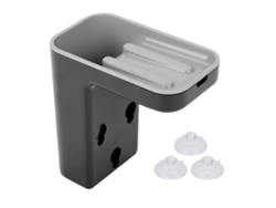 KOFIHETY Estante de Secado para Esponja, Soporte de Cocina en Material ABS, Repisa para Cubiertos y Utensilios (Negro)