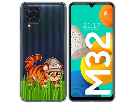 Carcasa Samsung Galaxy M32 TUMUNDOSMARTPHONE Dibujos Transparente Multicolor
