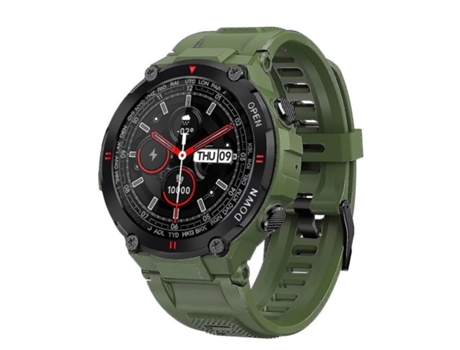 Reloj inteligente, con monitor, reloj deportivo con podómetro, calorías, cronómetro de sueño (verde) VEANXIN