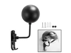 Soporte para casco 2026 con rotación de 180 grados, 2 ganchos, para motocicleta, bicicleta, chaquetas y sombreros.