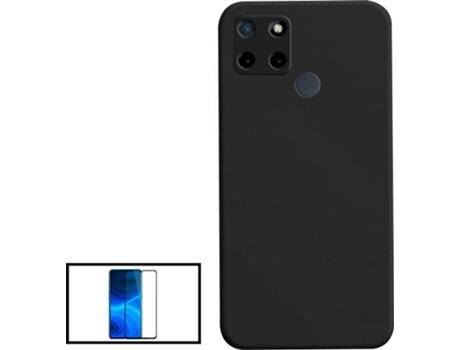 Kit Carcasa + Protector de Pantalla Realme Narzo 50A GIFT4ME Negro