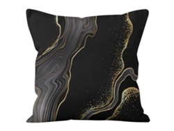 Serie Patrón de Mármol Girasol Funda Decorativa de Almohada
