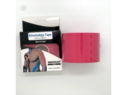 Cinta muscular, cinta de fisioterapia, cinta kinesiológica, rodilleras, vendaje protector deportivo, caja rosa roja de 7,5 cm y 5 m Chennnls
