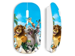 Ratón inalámbrico blanco del anime Madagascar Maniacase