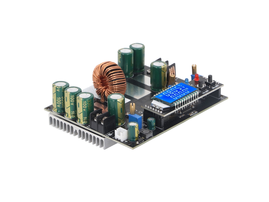 Convertidor De Alimentación Buck Boost Automático Dc6‑80v A Dc1.3‑78v Estabilizador De Voltaje Electrónico Con Pantalla