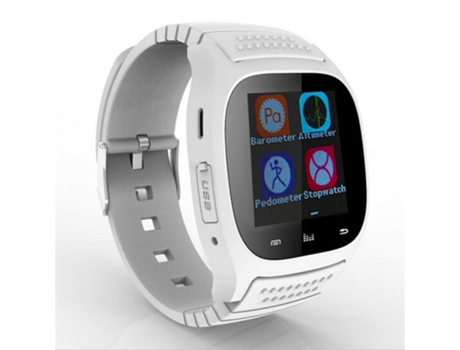 Smartwatch M26 Bluetooth Fitness Tracker Monitor de ritmo cardíaco a prueba de agua blanco