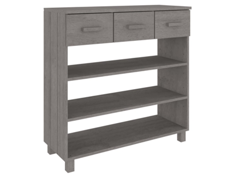Mesa consola VIDAXL Gris Madera (90x35x90 cm )