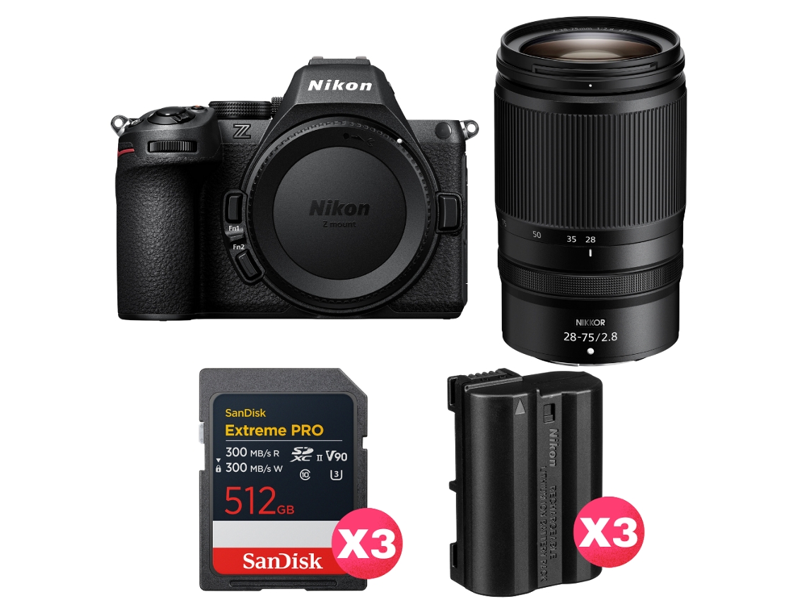Nikon Z5 Ii + 28-75mm F/2.8 + 3 Sandisk 512gb Extreme Pro Uhs-ii Sdxc + 3 Nikon En-el15c + Ebook “20 Consejos Para Fotos Que Impactan”