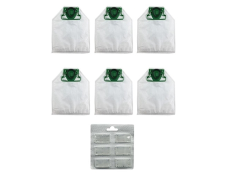 6pcs saco de pó 1 pacote de ambientador perfumado para vorwerk kobold vk200 fp200