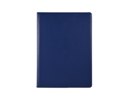 Funda de piel sintética con soporte para iPad Pro 12.9 (2017) en azul, negro, morado y rosa claro dorado.